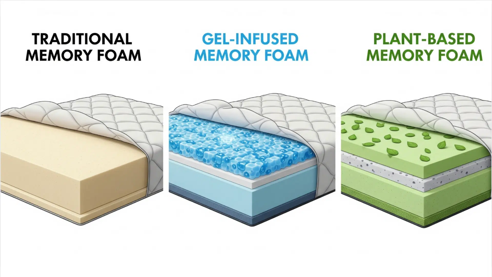 Types of Memory Foam Mattresses