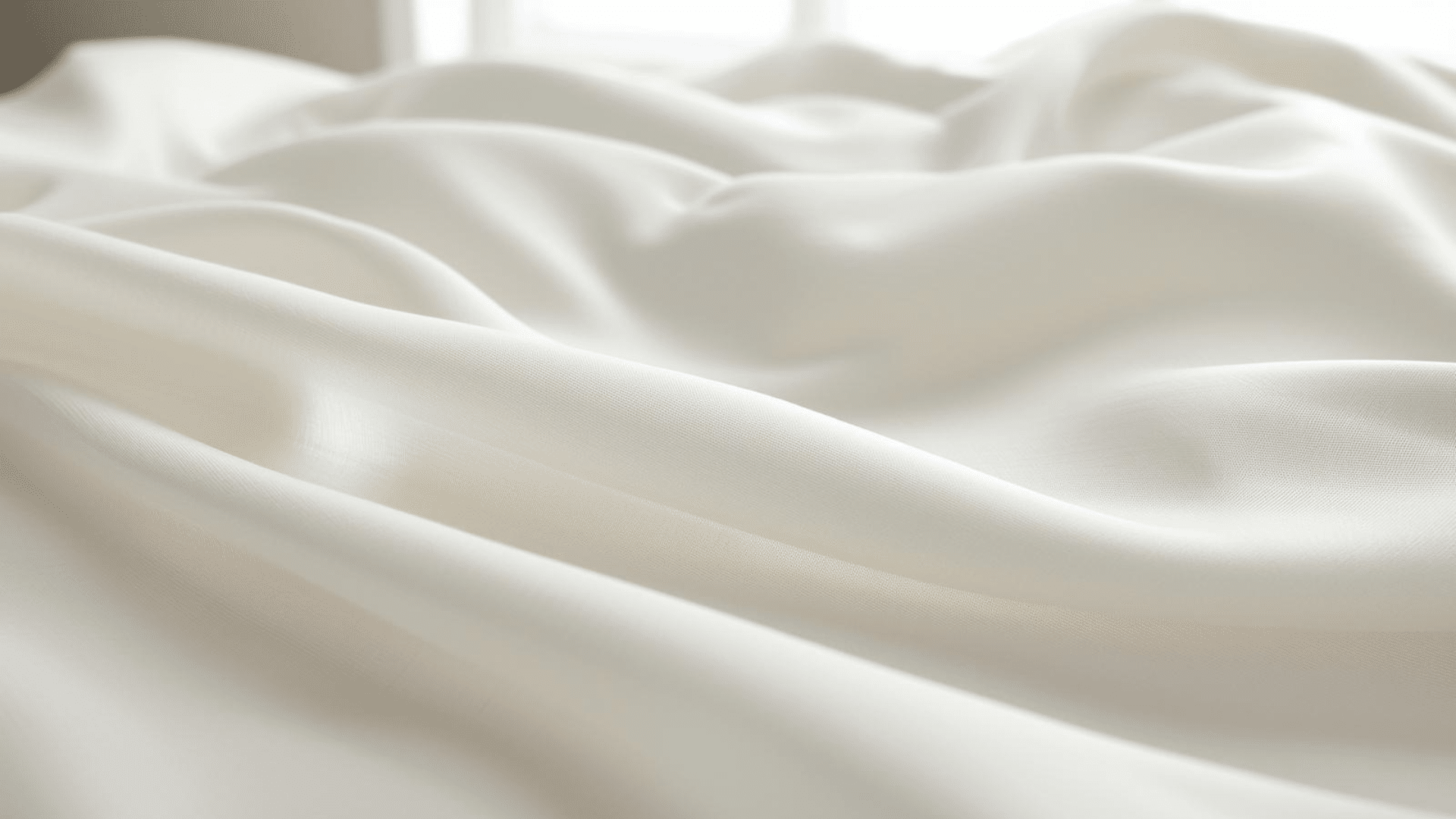 Close-up of smooth bamboo viscose fabric showing a soft, silky, lightweight texture.