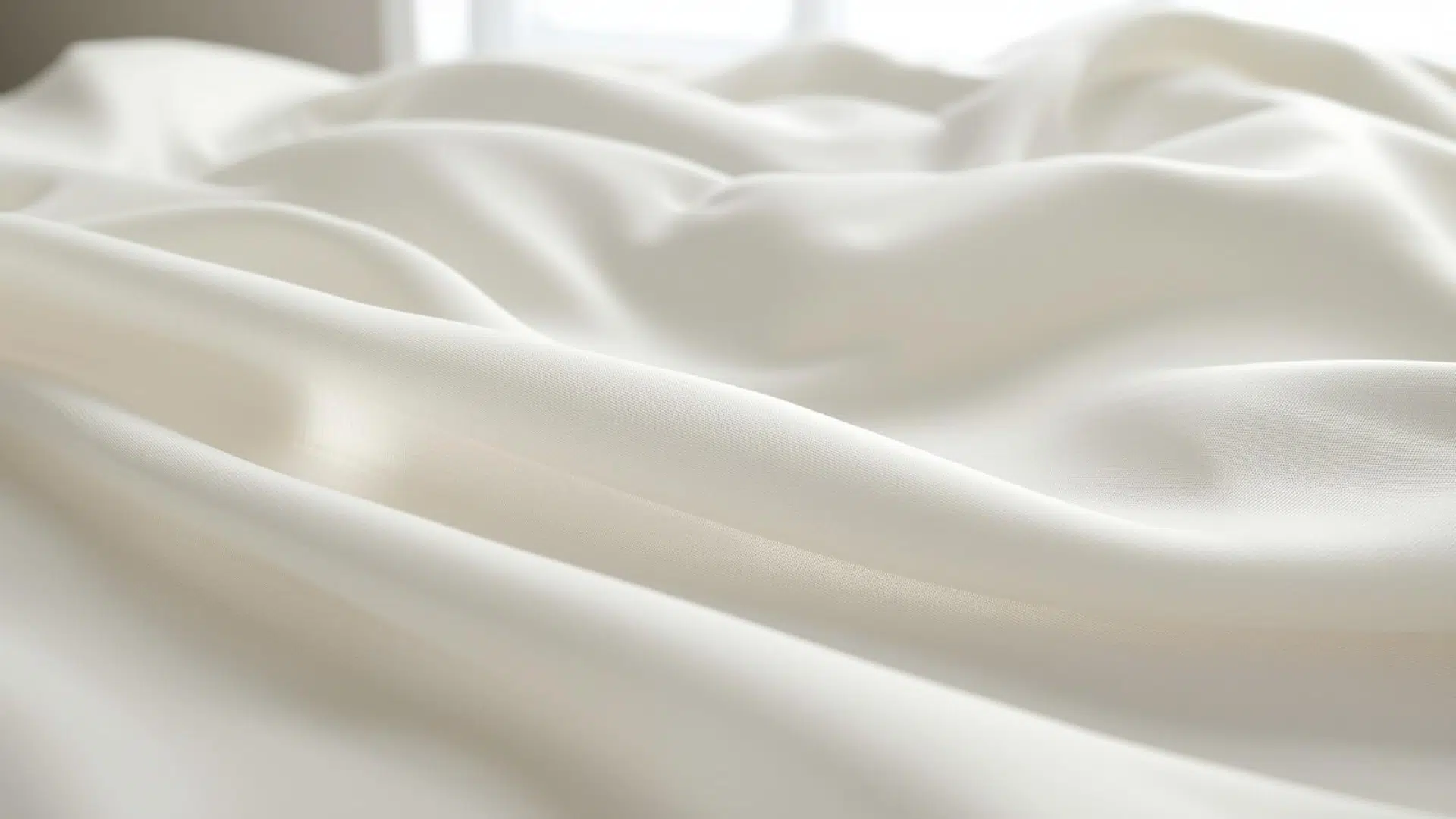 Close-up of smooth bamboo viscose fabric showing a soft, silky, lightweight texture.