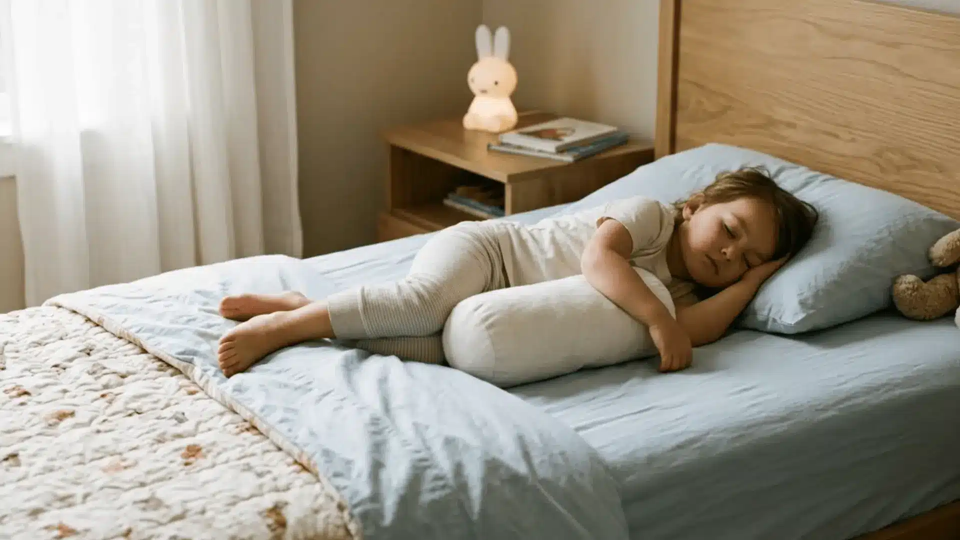 Side Sleeping Child With Sleep Apnea