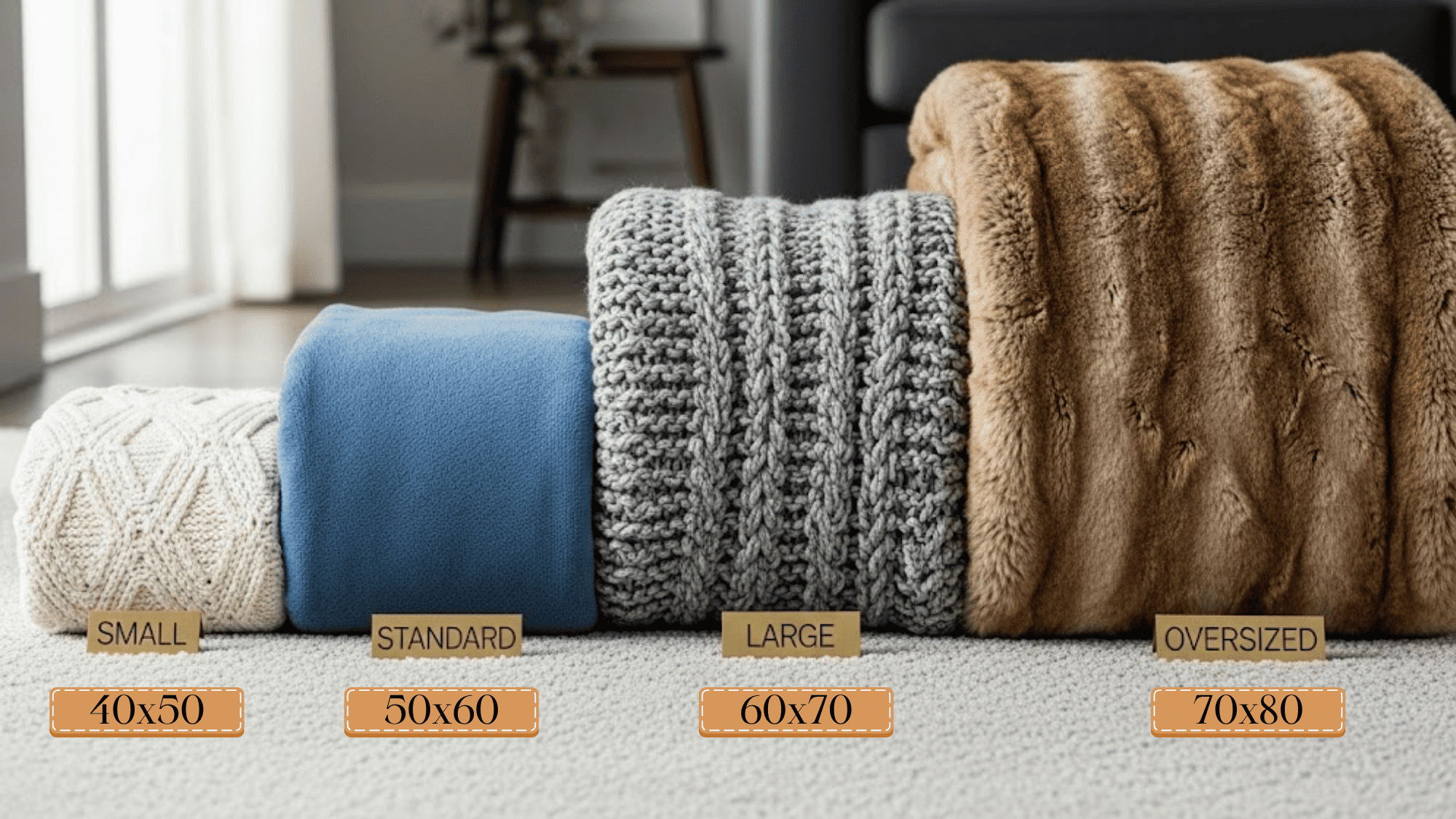 blanket size comparsion