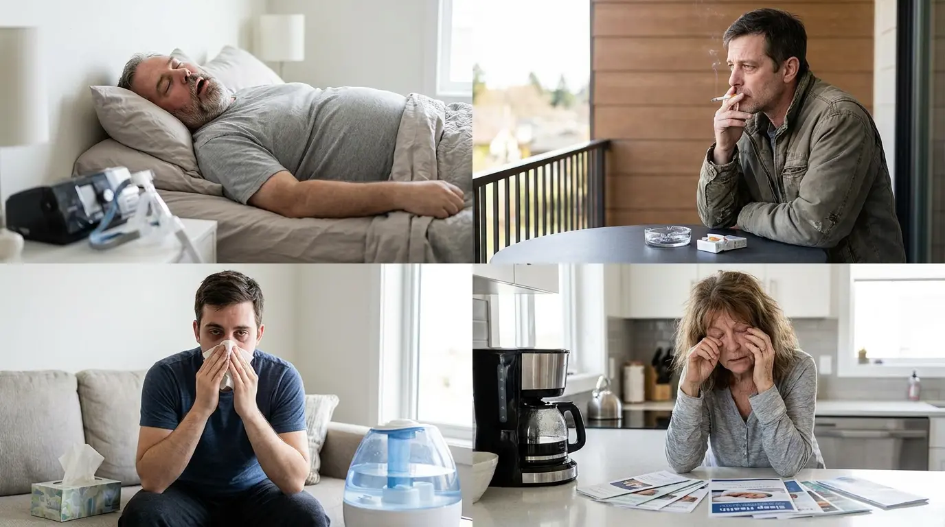 People with common risk factors linked to dangerous snoring and sleep apnea