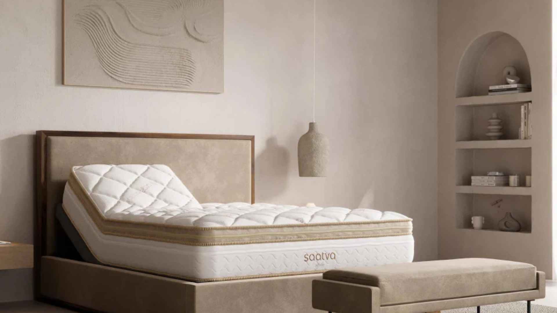 mattress kept in a bright minimalist setting room