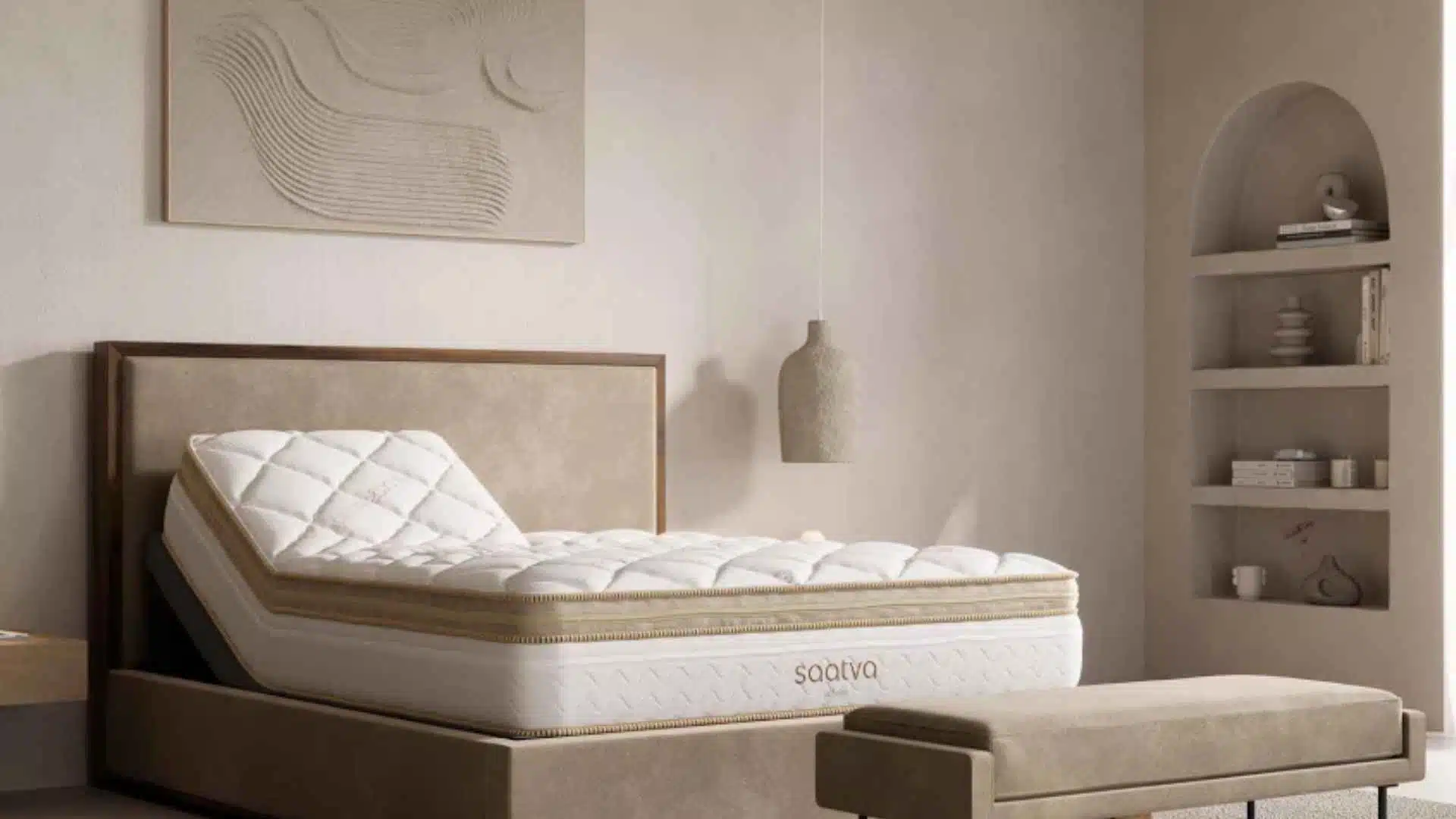 mattress kept in a bright minimalist setting room